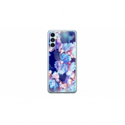 Husa personalizata tip carcasa HQPrint pentru Samsung Galaxy A14, model Flowers 2, multicolor, S1D1M0038
