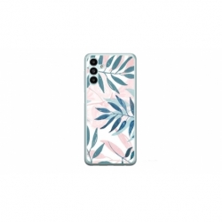 Husa personalizata tip carcasa HQPrint pentru Samsung Galaxy A14, model Leaf Design 1, multicolor, S1D1M0044