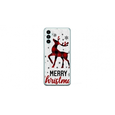 Husa personalizata tip carcasa HQPrint pentru Samsung Galaxy A14, model Merry Christmas Reindeer 1, multicolor, S1D1M0049