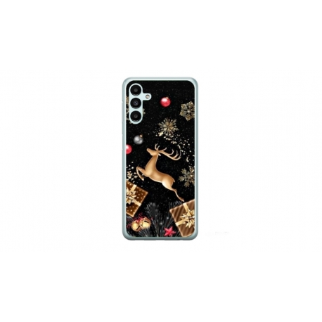 Husa personalizata tip carcasa HQPrint pentru Samsung Galaxy A14, model Reindeer 2, multicolor, S1D1M0052