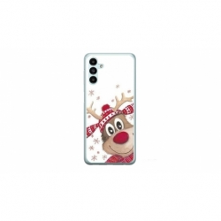 Husa personalizata tip carcasa HQPrint pentru Samsung Galaxy A14, model Reindeer 3, multicolor, S1D1M0053