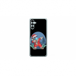 Husa personalizata tip carcasa HQPrint pentru Samsung Galaxy A14, model Covid Santa, multicolor, S1D1M0055