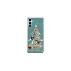 Husa personalizata tip carcasa HQPrint pentru Samsung Galaxy A14, model Merry Christmas 1, multicolor, S1D1M0056