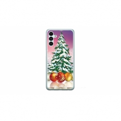 Husa personalizata tip carcasa HQPrint pentru Samsung Galaxy A14, model Christmas Tree 1, multicolor, S1D1M0057