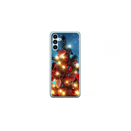 Husa personalizata tip carcasa HQPrint pentru Samsung Galaxy A14, model Christmas Tree 2, multicolor, S1D1M0058