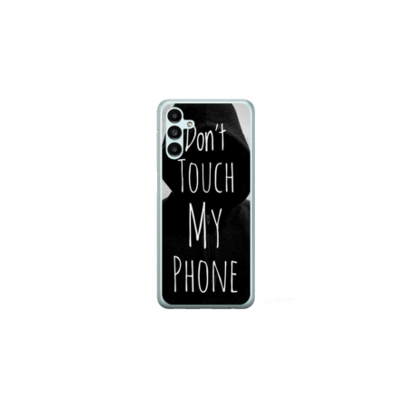 Husa personalizata tip carcasa HQPrint pentru Samsung Galaxy A14, model Dont touch my phone 2, multicolor, S1D1M0065
