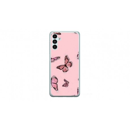 Husa personalizata tip carcasa HQPrint pentru Samsung Galaxy A14, model Butterfly 7, multicolor, S1D1M0076