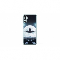 Husa personalizata tip carcasa HQPrint pentru Samsung Galaxy A14, model Moon Landing, multicolor, S1D1M0077