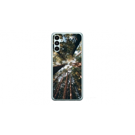Husa personalizata tip carcasa HQPrint pentru Samsung Galaxy A14, model Tree perspective, multicolor, S1D1M0079