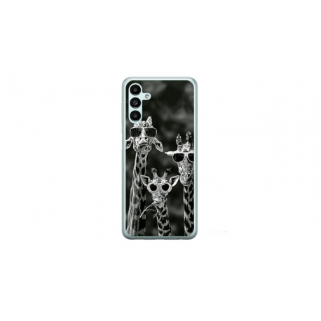 Husa personalizata tip carcasa HQPrint pentru Samsung Galaxy A14, model Zebra 1, multicolor, S1D1M0086