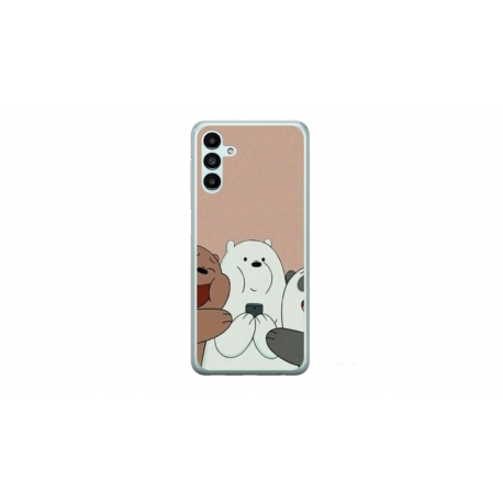 Husa personalizata tip carcasa HQPrint pentru Samsung Galaxy A14, model Bears 2, multicolor, S1D1M0089