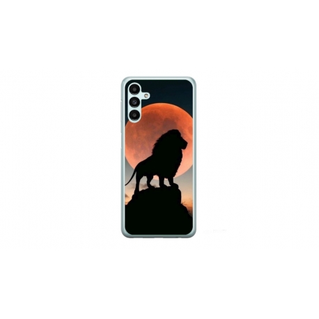 Husa personalizata tip carcasa HQPrint pentru Samsung Galaxy A14, model Lion 1, multicolor, S1D1M0110