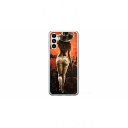 Husa personalizata tip carcasa HQPrint pentru Samsung Galaxy A14, model Sexy Lady, multicolor, S1D1M0113