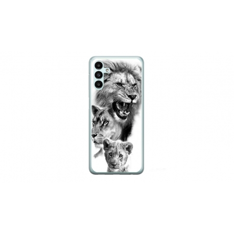 Husa personalizata tip carcasa HQPrint pentru Samsung Galaxy A14, model Lion 3, multicolor, S1D1M0118