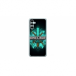 Husa personalizata tip carcasa HQPrint pentru Samsung Galaxy A14, model Minecraft 2, multicolor, S1D1M0126