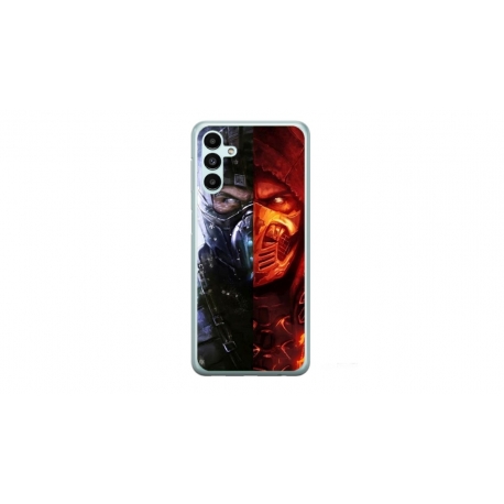 Husa personalizata tip carcasa HQPrint pentru Samsung Galaxy A14, model Mortal Kombat, multicolor, S1D1M0130