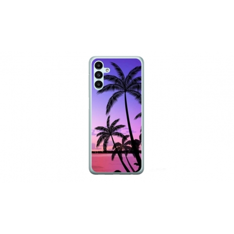 Husa personalizata tip carcasa HQPrint pentru Samsung Galaxy A14, model Beach View 2, multicolor, S1D1M0137
