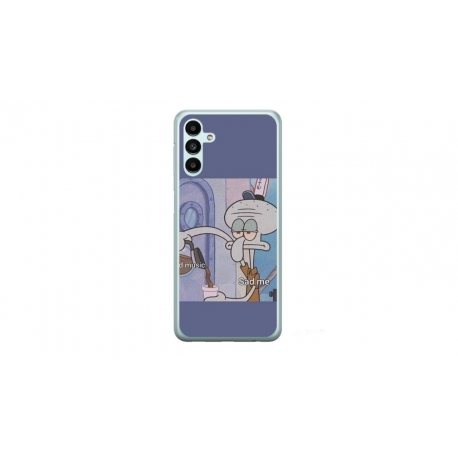 Husa personalizata tip carcasa HQPrint pentru Samsung Galaxy A14, model Squidward 1, multicolor, S1D1M0161
