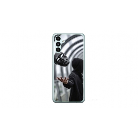 Husa personalizata tip carcasa HQPrint pentru Samsung Galaxy A14, model Mask, multicolor, S1D1M0199
