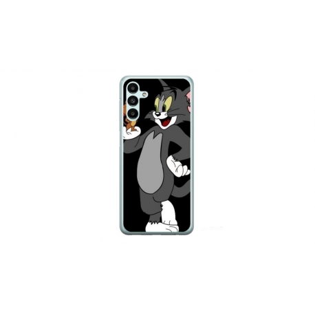 Husa personalizata tip carcasa HQPrint pentru Samsung Galaxy A14, model Tom and Jerry 2, multicolor, S1D1M0204