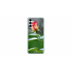 Husa personalizata tip carcasa HQPrint pentru Samsung Galaxy A14, model Flowers 13, multicolor, S1D1M0206