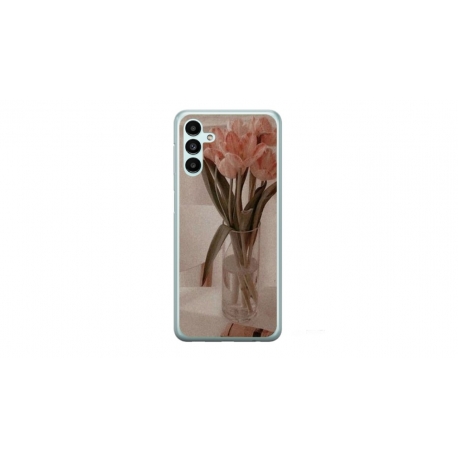 Husa personalizata tip carcasa HQPrint pentru Samsung Galaxy A14, model Flowers 14, multicolor, S1D1M0208