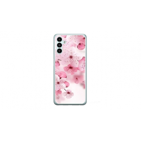 Husa personalizata tip carcasa HQPrint pentru Samsung Galaxy A14, model Flowers 17, multicolor, S1D1M0241