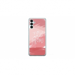 Husa personalizata tip carcasa HQPrint pentru Samsung Galaxy A14, model You are Strong, multicolor, S1D1M0275