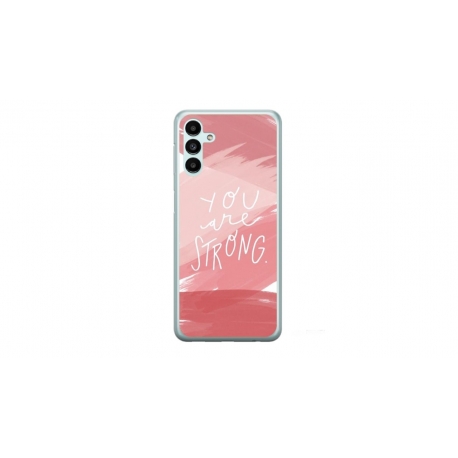 Husa personalizata tip carcasa HQPrint pentru Samsung Galaxy A14, model You are Strong, multicolor, S1D1M0275