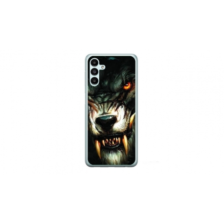 Husa personalizata tip carcasa HQPrint pentru Samsung Galaxy A14, model Wolf, multicolor, S1D1M0286