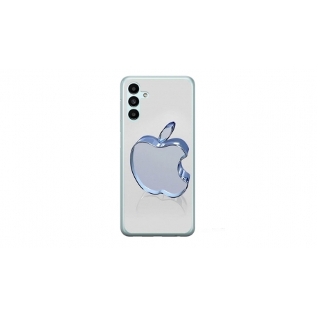 Husa personalizata tip carcasa HQPrint pentru Samsung Galaxy A14, model Apple Logo, multicolor, S1D1M0323