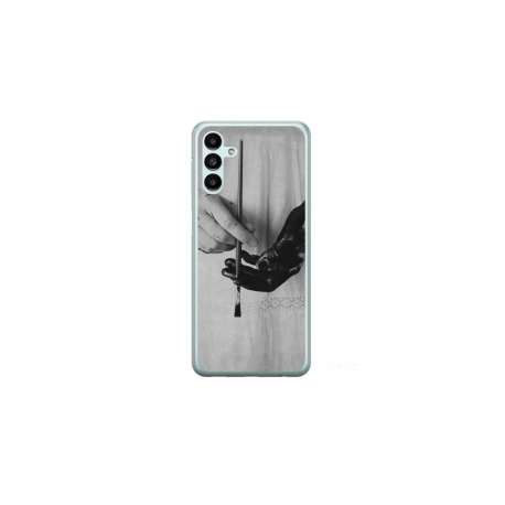 Husa personalizata tip carcasa HQPrint pentru Samsung Galaxy A14, model Black Paint, multicolor, S1D1M0336