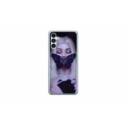 Husa personalizata tip carcasa HQPrint pentru Samsung Galaxy A14, model Butterfly Mouth 1, multicolor, S1D1M0351