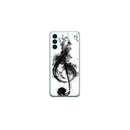Husa personalizata tip carcasa HQPrint pentru Samsung Galaxy A14, model Song Notes, multicolor, S1D1M0357