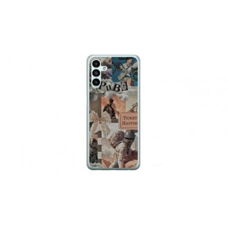 Husa personalizata tip carcasa HQPrint pentru Samsung Galaxy A14, model PUBG 2, multicolor, S1D1M0363