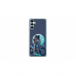 Husa personalizata tip carcasa HQPrint pentru Samsung Galaxy A14, model Biker Astronaout, multicolor, S1D1M0375