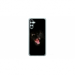 Husa personalizata tip carcasa HQPrint pentru Samsung Galaxy A14 5G, model Black Cat 2, multicolor, S1D1M0016