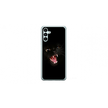 Husa personalizata tip carcasa HQPrint pentru Samsung Galaxy A14 5G, model Black Cat 2, multicolor, S1D1M0016