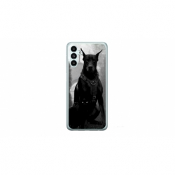 Husa personalizata tip carcasa HQPrint pentru Samsung Galaxy A14 5G, model Doberman, multicolor, S1D1M0018