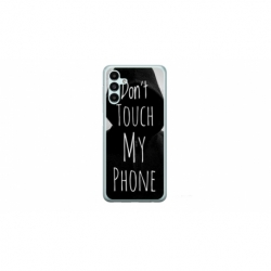 Husa personalizata tip carcasa HQPrint pentru Samsung Galaxy A14 5G, model Dont touch my phone 2, multicolor, S1D1M0065