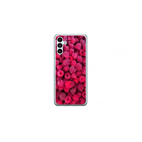 Husa personalizata tip carcasa HQPrint pentru Samsung Galaxy A14 5G, model Zmeura, multicolor, S1D1M0234