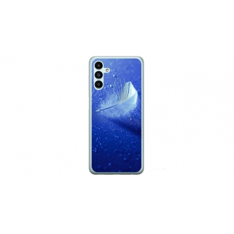 Husa personalizata tip carcasa HQPrint pentru Samsung Galaxy A14 5G, model Pana, multicolor, S1D1M0236