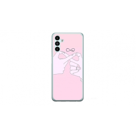 Husa personalizata tip carcasa HQPrint pentru Samsung Galaxy A14 5G, model Infinity Togeter, multicolor, S1D1M0251