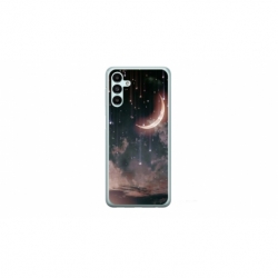 Husa personalizata tip carcasa HQPrint pentru Samsung Galaxy A14 5G, model Falling Stars, multicolor, S1D1M0269