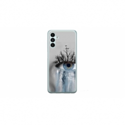 Husa personalizata tip carcasa HQPrint pentru Samsung Galaxy A14 5G, model Teary Eye, multicolor, S1D1M0307