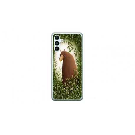 Husa personalizata tip carcasa HQPrint pentru Samsung Galaxy A14 5G, model Bear, multicolor, S1D1M0312