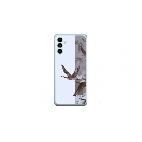 Husa personalizata tip carcasa HQPrint pentru Samsung Galaxy A14 5G, model Birds, multicolor, S1D1M0314