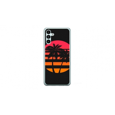 Husa personalizata tip carcasa HQPrint pentru Samsung Galaxy A14 5G, model Beach View 3, multicolor, S1D1M0337