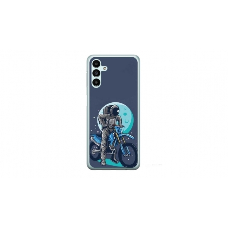Husa personalizata tip carcasa HQPrint pentru Samsung Galaxy A14 5G, model Biker Astronaout, multicolor, S1D1M0375