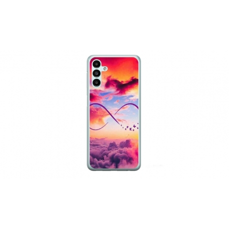 Husa personalizata tip carcasa HQPrint pentru Samsung Galaxy A14 5G, model Bright Infinity, multicolor, S1D1M0377